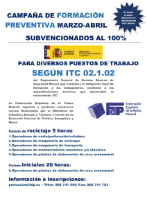 SEGÚN ITC 02.1.02 - Centro Tecnológico del Mármol