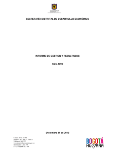 cbn-1090-informe-2013 - Secretaría de Desarrollo Económico Bogotá