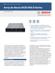 Array de discos iSCSI DSA E-Series