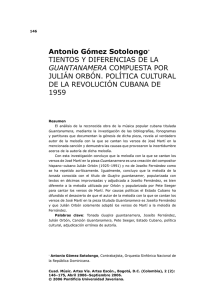 guantanamera - Revistas científicas Pontifica Universidad Javeriana