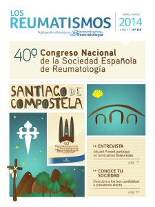 40º Congreso Nacional - Sociedad Española de Reumatología