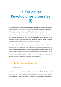 La Era de las Revoluciones Liberales