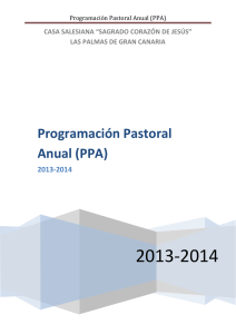 Programación Pastoral Anual (PPA)