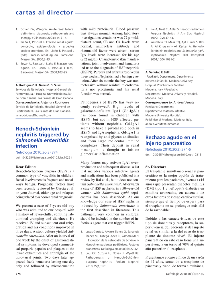 Acute Renal Failure Definitions Diagnosis Pathogenesis And Therapy