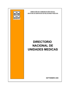 NACIONAL DE UNIDADES MEDICAS DIRECTORIO