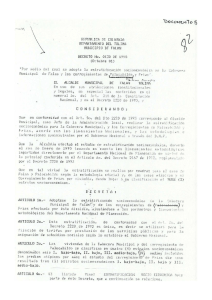 Decreto Urbano No. 0130 del 1 de Octubre de 1995