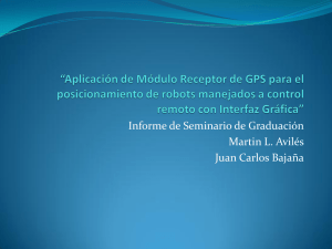 “Aplicación de Módulo Receptor de GPS para el posicionamiento de