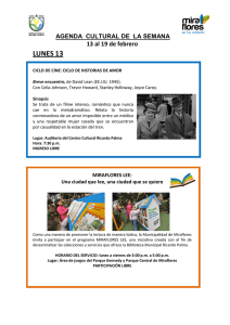 agenda de la semana - Municipalidad de Miraflores