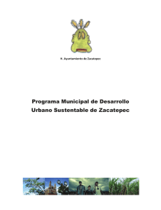 Programa Municipal de Desarrollo Urbano Sustentable de Zacatepec