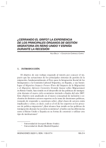 ¿cerrando el grifo? la experiencia de los principales órganos de