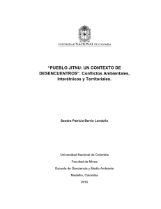 &ldquo;PUEBLO JITNU: UN CONTEXTO DE DESENCUENTROS