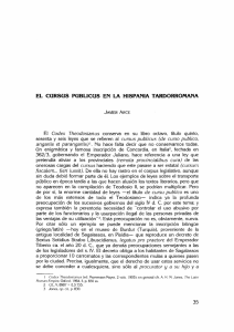 4. El cursus publicus en la Hispania Tardorromana, por Javier Arce