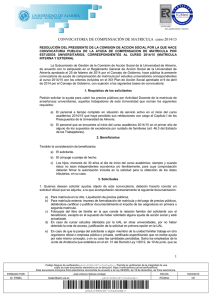 Matrícula curso 14/15 - Universidad de Almería