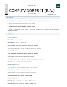 C COMPUTADORES II (E.A.) - Departamento de Ingeniería Eléctrica