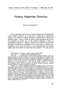 Viriatus Hispaniae Romulus - e-Spacio
