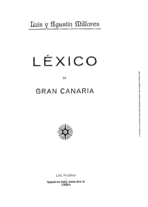 Léxico de Gran Canaria