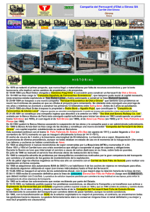 Compañía del Ferrocarril d`Olot a Girona SA H I S T O R I A L