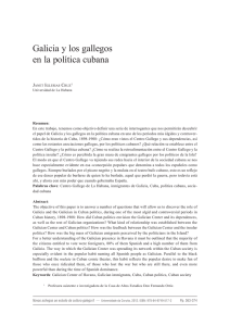 Galicia y los gallegos en la política cubana