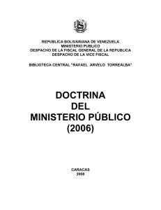 Doctrina del Ministerio Público del año 2006