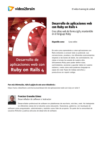 Desarrollo de aplicaciones web con Ruby on Rails 4