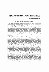 notas de literatura española - Revista de la Universidad de México