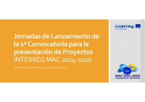 Presentación - Interreg MAC