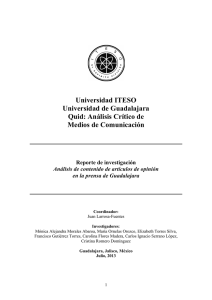 Informe - Q MEDIOS ITESO