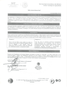 Descargar Convocatoria 85 - Instituto Tecnológico de Aguascalientes