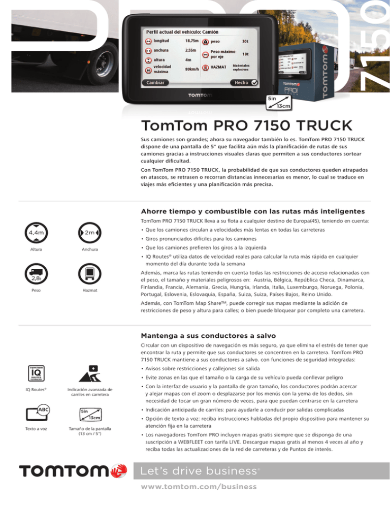 thumbnail image 2 of TomTom Business PRO 7150 – Europe 45 Countries GPS Navigation – Used 2 of 4