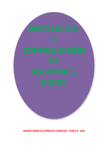 instalación y configuración de servidores proxy