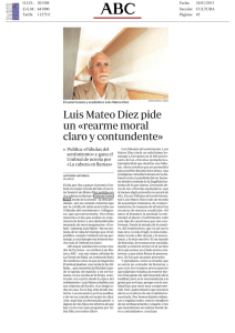 Luis Mateo Díez pide un «rearme moral claro y contundente»