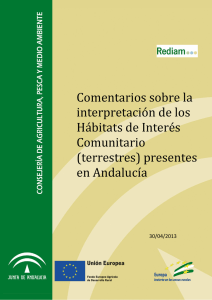 Comentarios interpretación HIC terrestres presentes en Andalucía