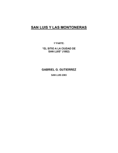 SAN LUIS Y LAS MONTONERAS