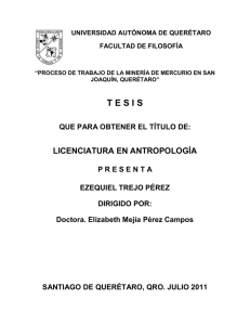 Proceso de Trabajo - Universidad Autónoma de Querétaro