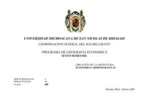 GEOGRAFIA ECONOMICA - Universidad Michoacana de San