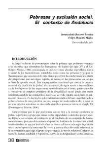 38 Pobrezas y exclusión social. El contexto de Andalucía