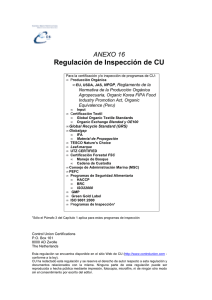 Regulación de Inspección de CU