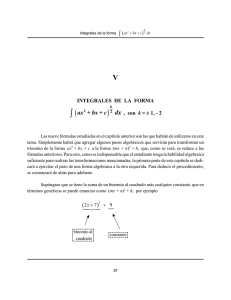 D:\LIBROS TEXTO\Cálculo Integral AREA 2\5 integrales de la forma