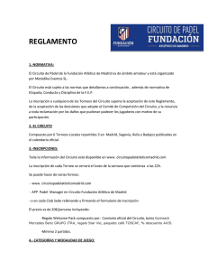 REGLAMENTO - Circuito Fundación Atlético de Madrid
