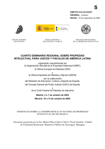Jurisprudencia Nicaragua - Oficina Española de Patentes y Marcas
