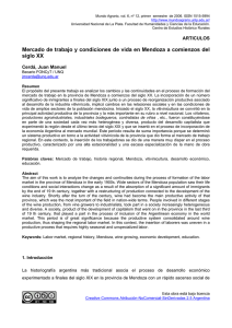 Mercado de trabajo y condiciones de vida en