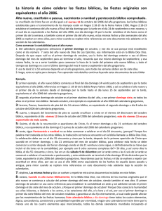 La historia de cómo celebrar las fiestas bíblicas, las fiestas