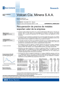 Volcan Cía Minera 06-11-09