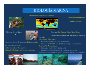 biología marina - Facultad de Biología