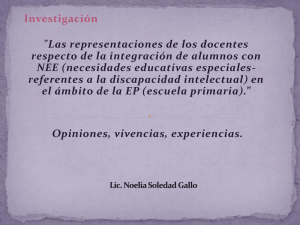 Investigación Lic. Noelia Soledad Gallo