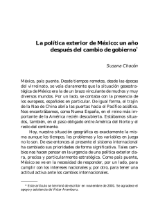 La política exterior de México - Revista Mexicana de Política Exterior