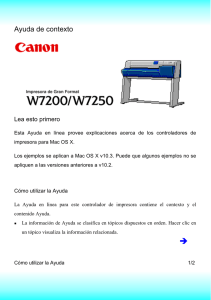 W7200/W7250 La Ayuda en linea para Mac OS X