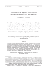 Construcción de una dogmática constitucional del procedimiento