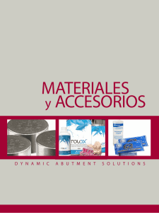 Descargar catálogo Materiales y Accesorios 2016
