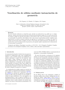 Voxelización de sólidos mediante instanciación de geometría